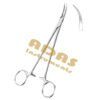 Adson hemostatic forceps curved 18 cm slim shaft clamp