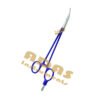 Adson hemostatic forceps curved insulated with coated shaft