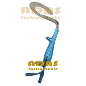 C Circular Breast Retractors Patented Optical Cavity Design Fiber Optic Suction Extended Arms Adas Instruments