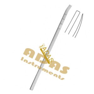 Curved Cottle Nasal Osteotome with Millimeter Graduations for Rhinoplasty Bone Reshaping Adas Instruments