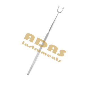 Fomon Ball End Retractor with 2 Blunt Prongs for Rhinoplasty Adas Instruments