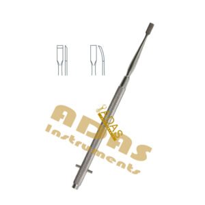 Freer Septum Chisel 4mm Tip Straight and Curved for Nasal Bone Reshaping Adas Instruments