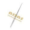 Gillies skin hook 18 cm with a single sharp prong on a shepherd crook curve