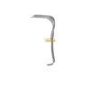 Jackson vaginal retractor with right angled flat blade on a curved handle