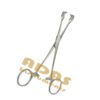 Lahey traction forceps with 3x3 sharp interlocking teeth, slender shanks and long handles