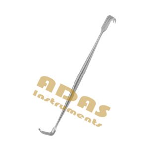 Senn Miller Retractor Double-Ended with 3-Prong Rake and L-Blade Adas Instruments