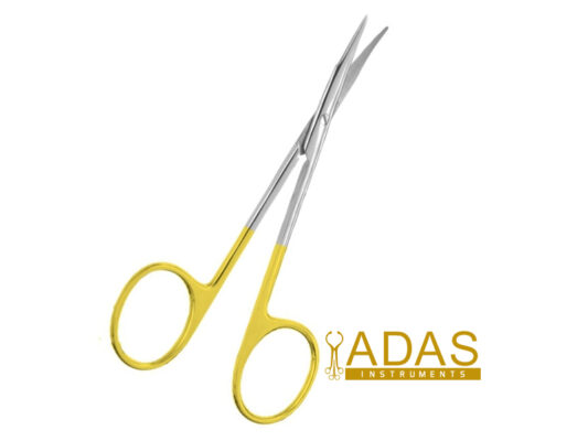 a pair of Stevens Tenotomy Scissors with yellow handles 