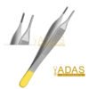 Adson Brown forceps tungsten carbide surgical instrument, 7x7 or 9x9 teeth, 12 cm, Adas Instruments