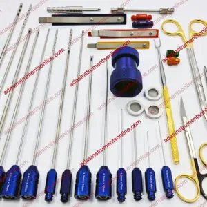liposuction cannula set, Liposuction cannula size chart: diameter and length by body area