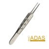 bishop harmon iris tissue forceps surgical instrument, fenestrated handle, Adas Instruments