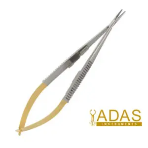Castroviejo Needle Holder With Ratchet Lock