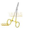 Ryder Needle Holder Tungsten Carbide with 1mm slim tips and gold ring handles.