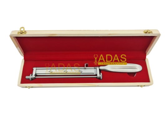 Watson Skin Grafting Knife – 30.5cm Fixed Rod Dermatome German Steel in Wooden Box