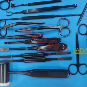 Rhinoplasty instruments set titanium black in sterilization box 30x20x10cm ADAS Instruments