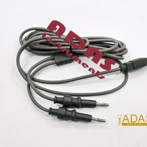 Bipolar cable for forceps European style flat connector reusable ADAS Instruments