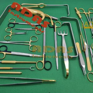 Facelift instruments set 24 pieces rhytidectomy surgery ADAS Instruments sterilization box