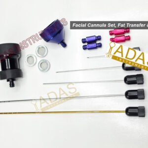 Facial Cannula Set AD-5000 fat harvesting transfer nano fat grafting kit ADAS Instruments