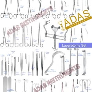 Laparotomy instrument set, 98 pieces, German stainless steel, ADAS Instruments