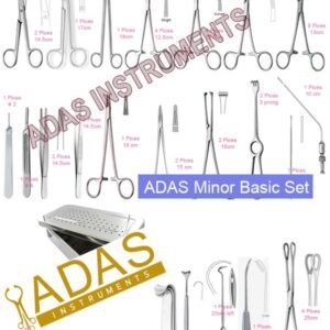 Minor basic surgical instrument set, 45 pieces, German stainless steel, ADAS Instruments