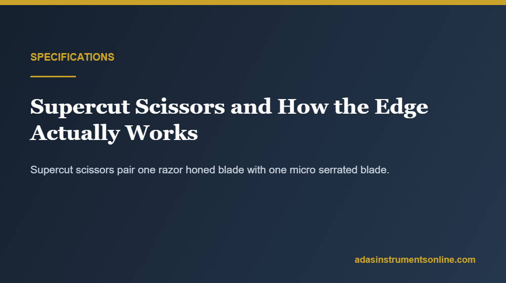 supercut scissors specifications guide from Adas Instruments