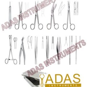 Surgical ward instrument set, 22 pieces, German stainless steel, ADAS Instruments