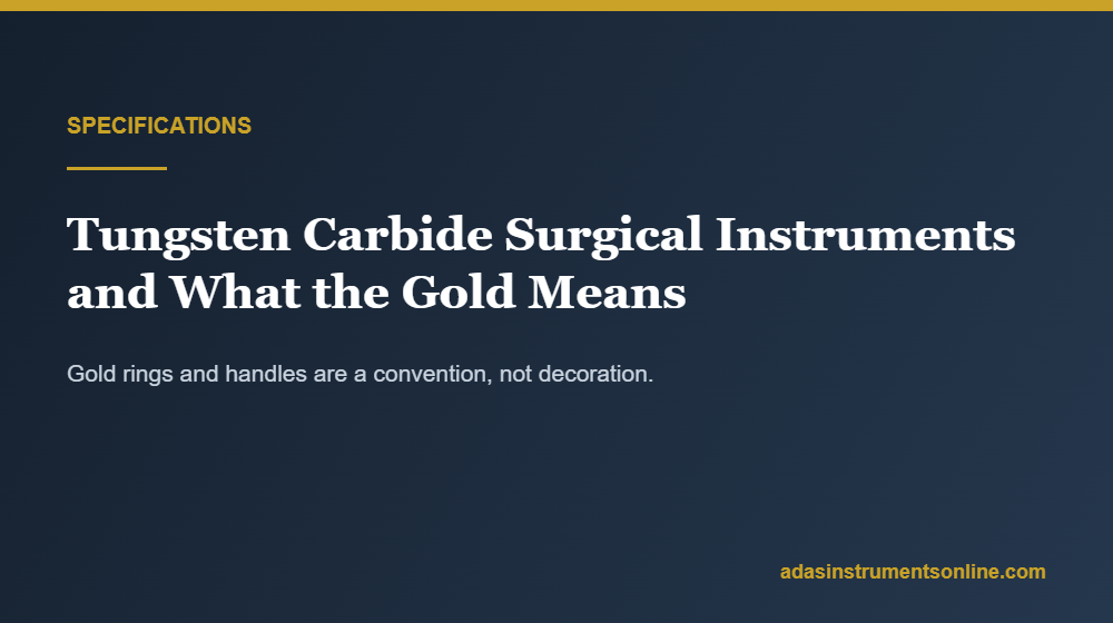 tungsten carbide surgical instruments specifications guide from Adas Instruments
