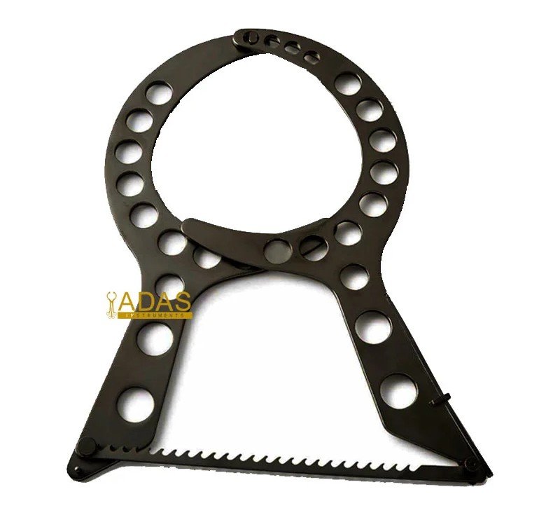 Photograph of the Mammostat breast elevator by Adas Instruments, 28 cm
